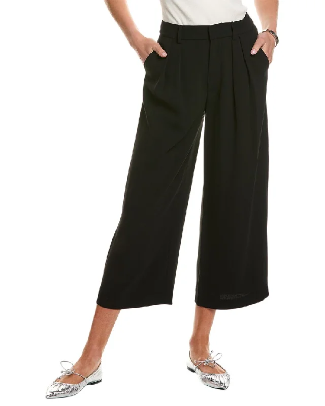 alice + olivia Pompey High-Rise Gaucho Pleat Pant