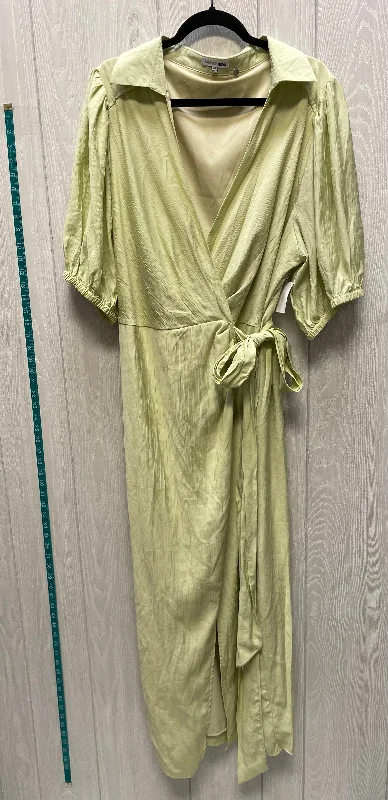 Dress Casual Maxi By Fashion Nova In Green, Size: 3x