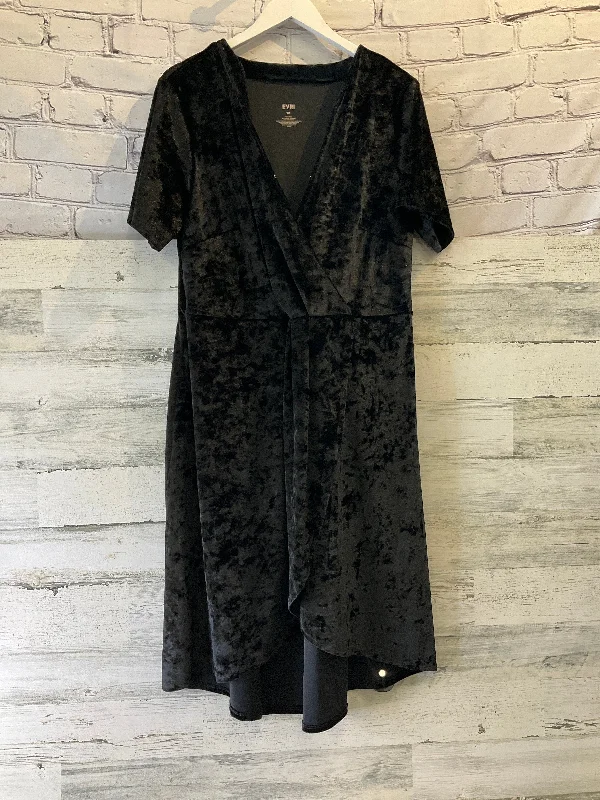 Dress Casual Midi By Evri In Black, Size: 1x